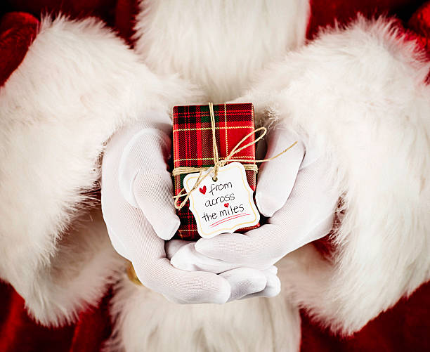 istock Santa with Gift: Love From Across  the Miles 175253900