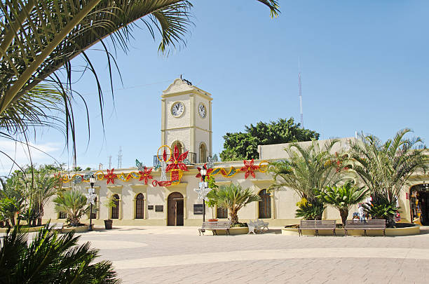 el building- municipal de san josé del cabo - town san jose del cabo mexico color image fotografías e imágenes de stock