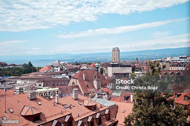 Ansicht Von Lausanne Stockfoto und mehr Bilder von Lausanne - Lausanne, Altstadt, Außenaufnahme von Gebäuden