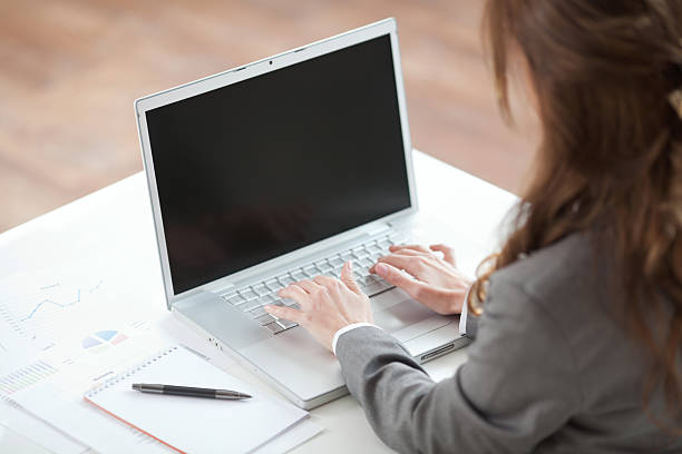 istock Woman with laptop. 175254558