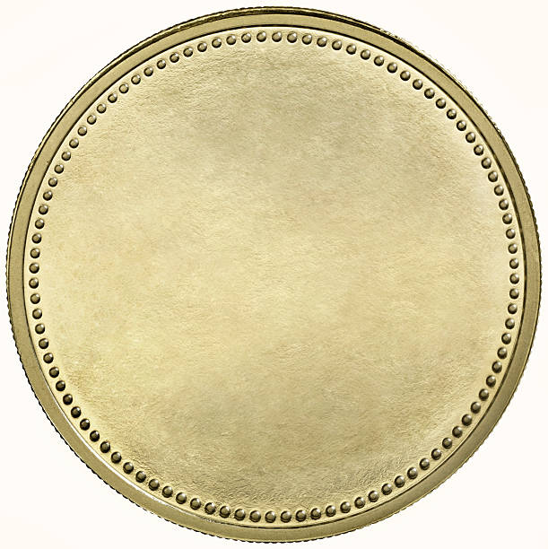 istock Black gold coin with dotted edge 175255168