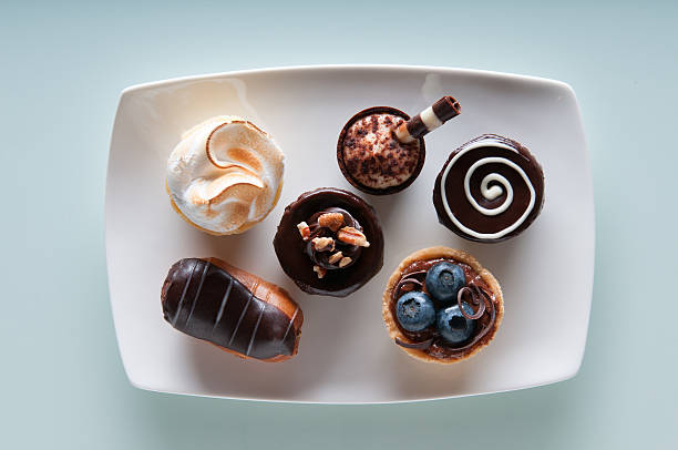 Assortment of Mini Desserts . stock photo