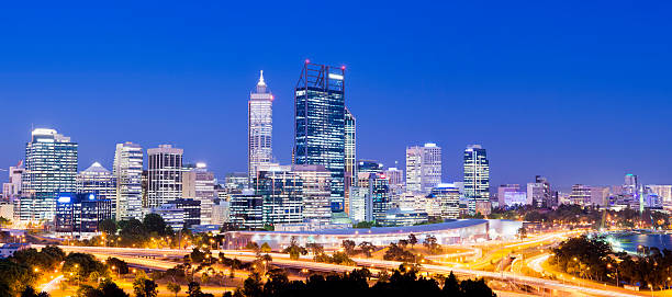 istock Panoramic View of the Perth City Skyline in Australia 175255766