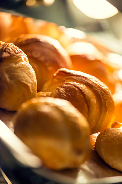 istock Croissants baking in the oven 175256003