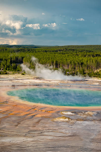 istock Yellowstone’s Grand Prismatic Spring: Nature’s Artistry Unveiled - Vertical 1752560480