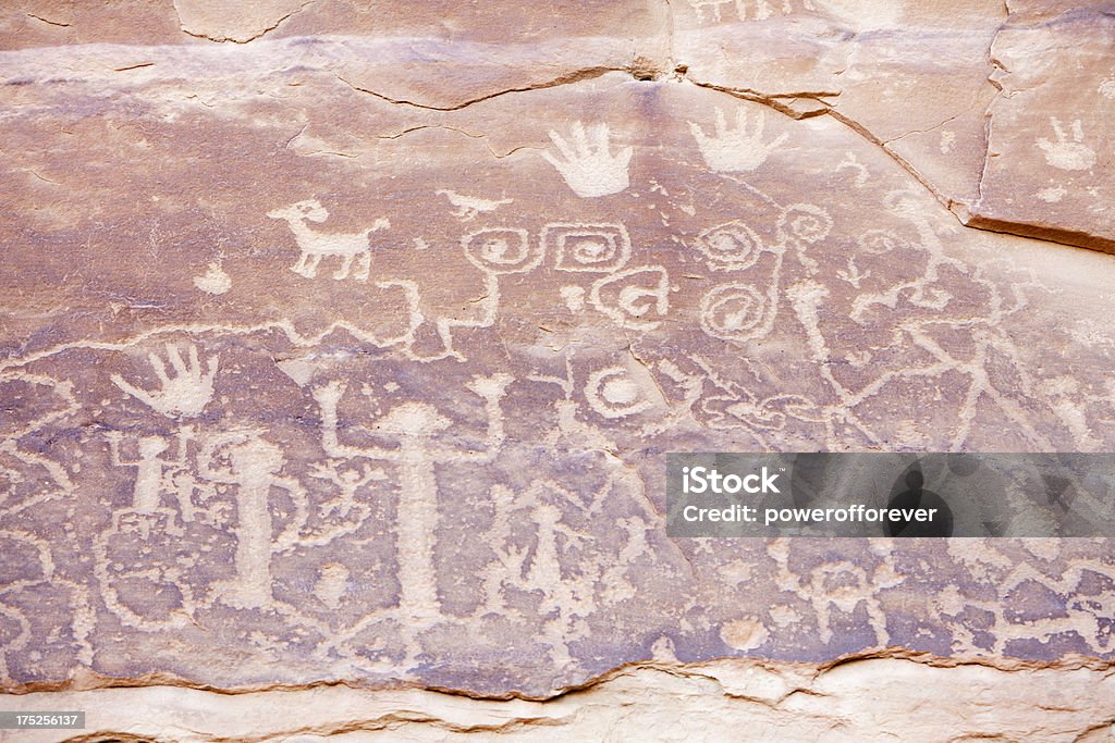 Petroglyphs no Parque Nacional de Mesa Verde, Colorado - Royalty-free Parque Nacional de Mesa Verde Foto de stock