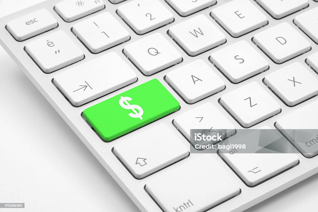 Dólar botão no teclado - Royalty-free Acessibilidade Foto de stock