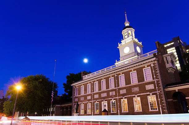 istock Independence Hall in Philadelphia, PA at night 175256461