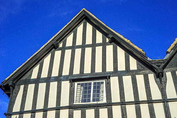 evesham - half timbered worcestershire vale of evesham town photos et images de collection