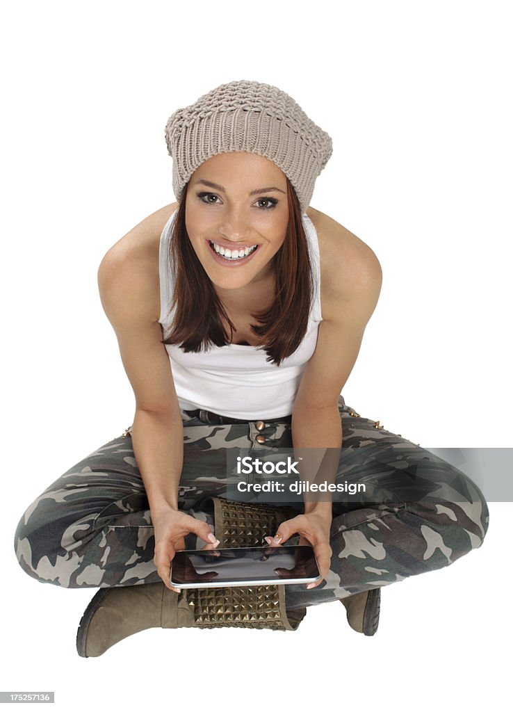 Jeune femme avec Tablette numérique - Photo de Adulte libre de droits