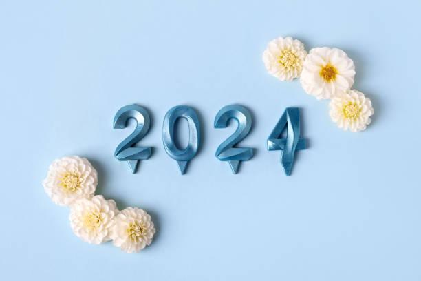 istock 2024 numbers and dahlia flowers 1752572087