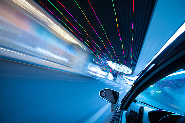 istock Speed in urban scene at night 175257493