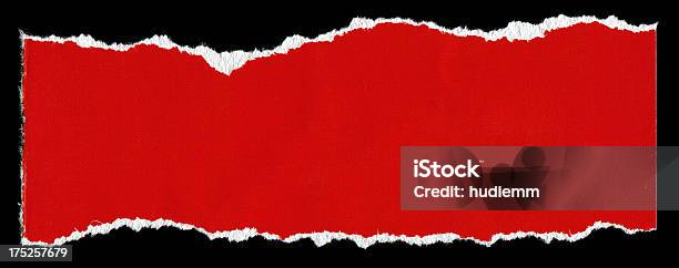 Cut Or Torn Red Paper Textured Background Stock Photo - Download Image Now - Paper, Torn, Tearing