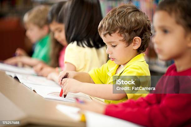 Library Stock Photo - Download Image Now - 4-5 Years, 6-7 Years, Art