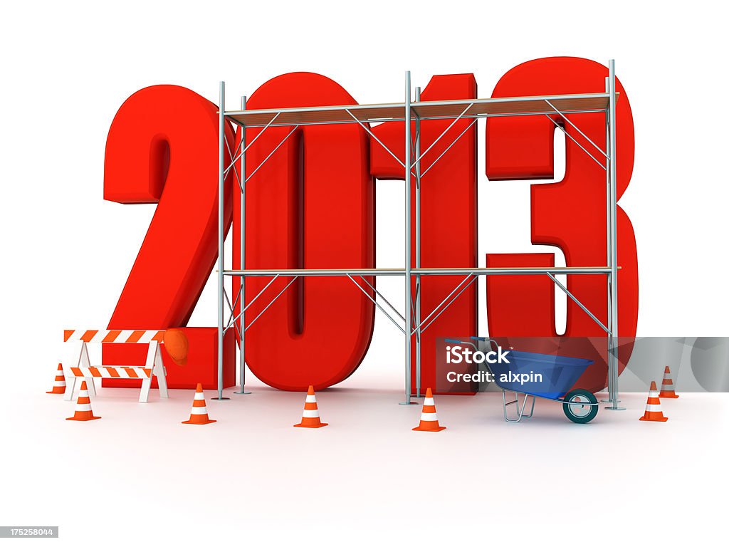 New Year 2013 New Year 2013. Digitally Generated Image isolated on white background 2013 Stock Photo