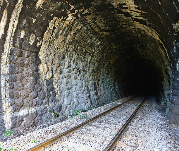 istock Mouth of a dark railway tunnel 175258879