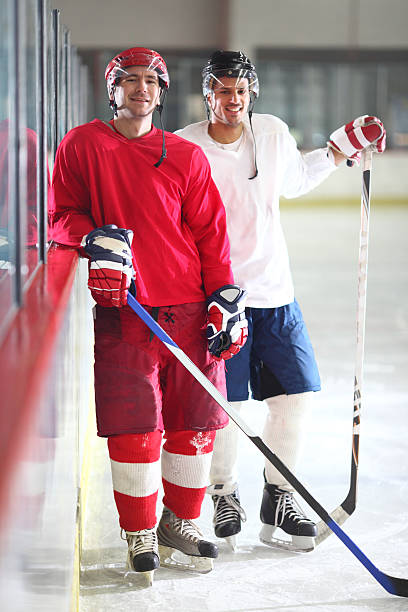 istock Ice hockey players after game. 175259530