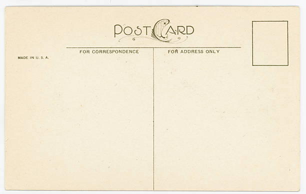 istock Retro Background Image of an Vintage Antique Postcard Back 175259548