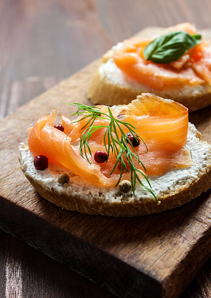 istock Smoked Salmon Canapes 175259760