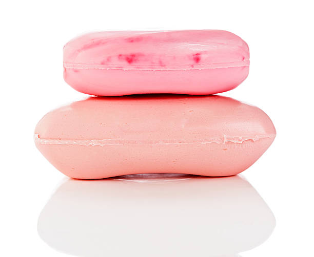 istock Two bars of feminine-looking pink complexion soap 175260833