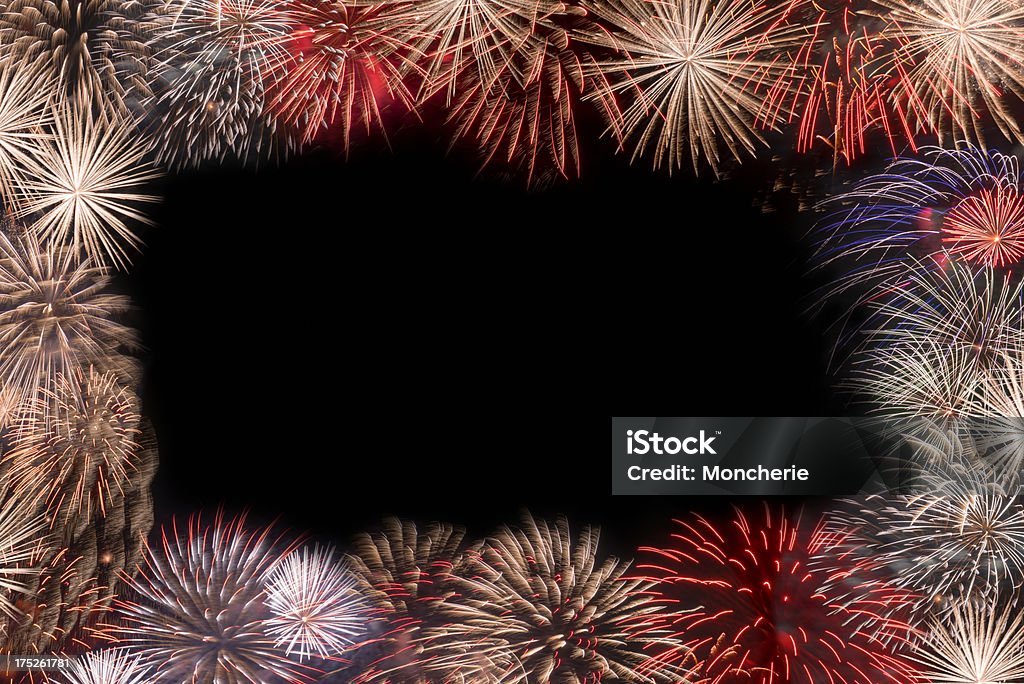 Fogos de artifício com espaço para texto - Foto de stock de 4 de Julho royalty-free