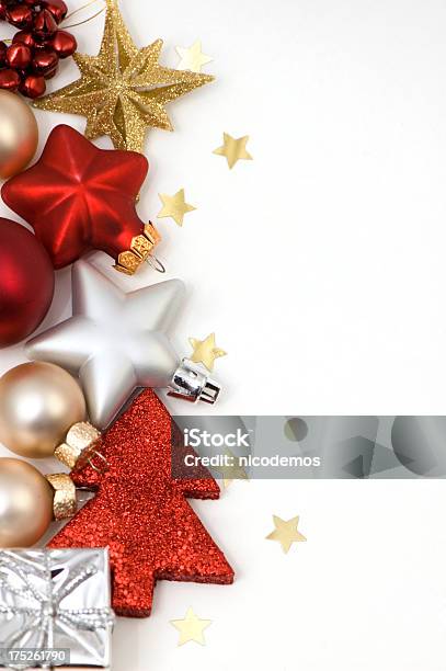 Christmas Decoration Frame With Copy Space Stock Photo - Download Image Now - Christmas, Christmas Card, Christmas Decoration