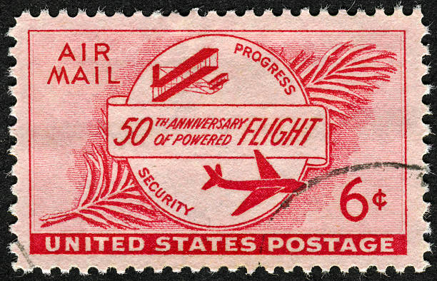 istock 50th Anniversary Of Powered Flight Stamp 175262539