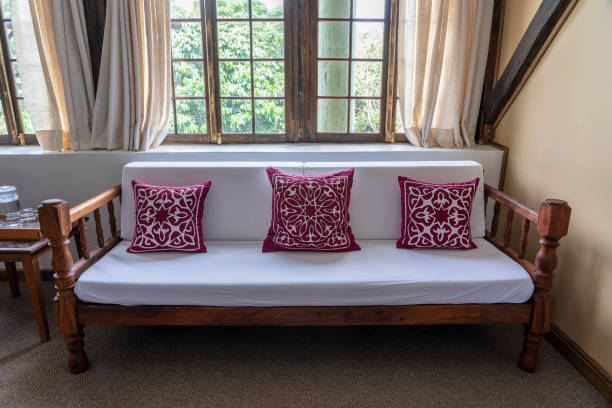 istock White sofa with red pillows in the living room 1752628200