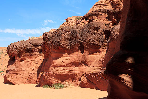 antelope canyon in arizona - canyon heaven sunbeam arizona stock-fotos und bilder