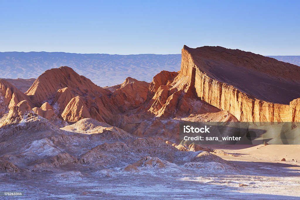 발레 드 라 Luna, 아타카마 사막, 칠레, 해질녘까지 - 로열티 프리 0명 스톡 사진