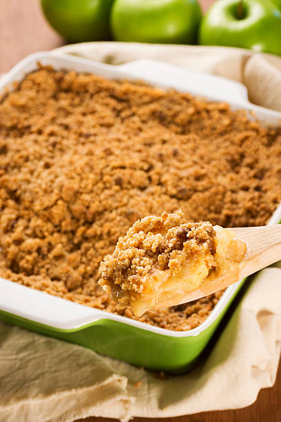 istock Spoonful of Apple Crisp or Apple Crumble 175263755
