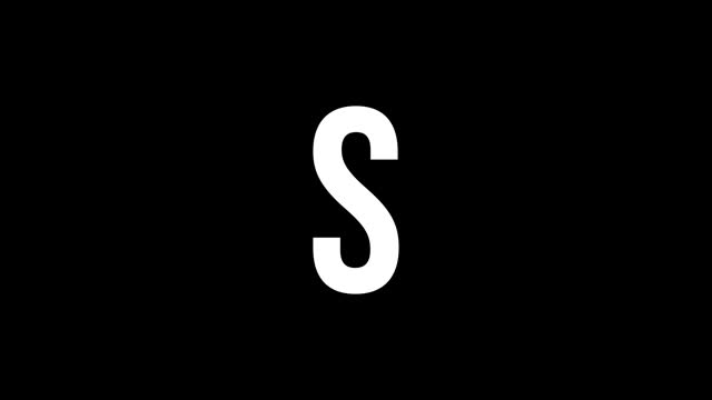 Pixel letter S with alpha channel, pixel alphabet, 8-bit