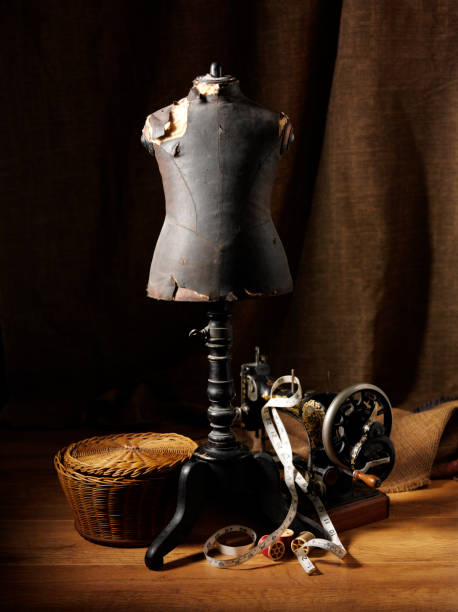 istock Antique Dressmakers Mannequin with Haberdashery 175264511