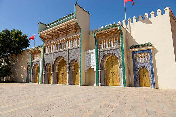 fez palazzo reale - dar el makhzen foto e immagini stock