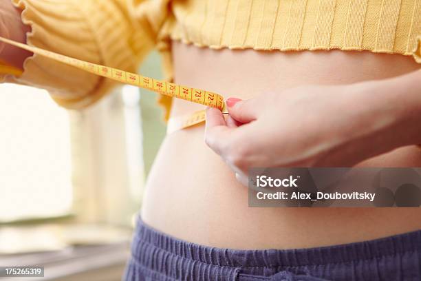 Waist Measurement Stock Photo - Download Image Now - Abdomen, Adult, Belly Button