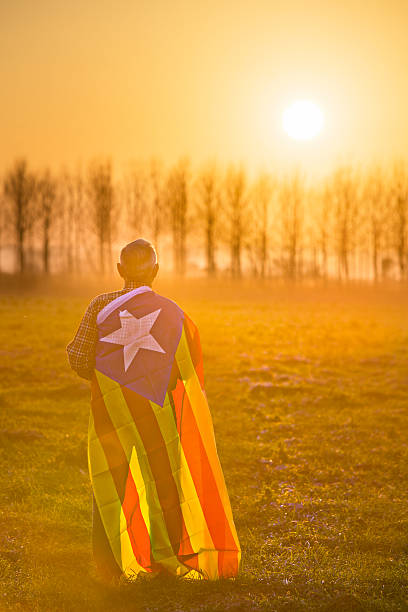 espera para cataluña - catalonia success confidence flag fotografías e imágenes de stock