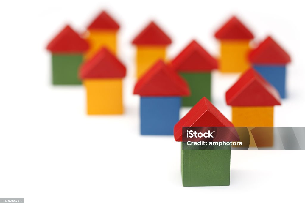 Pequenas casas - Royalty-free Bloco de Construção Foto de stock