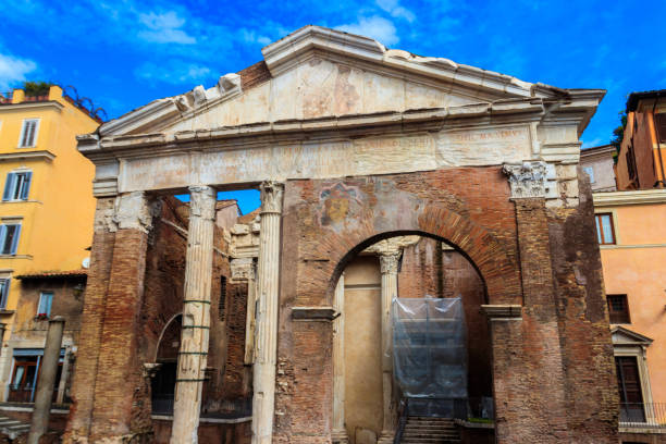 Portico of Octavia is an ancient structure in Rome, Italy Portico of Octavia is an ancient structure in Rome, Italy porticus stock pictures, royalty-free photos & images