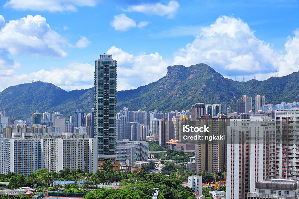 Kowloon, Hong Kong Horizonte - Royalty-free Ao Ar Livre Foto de stock