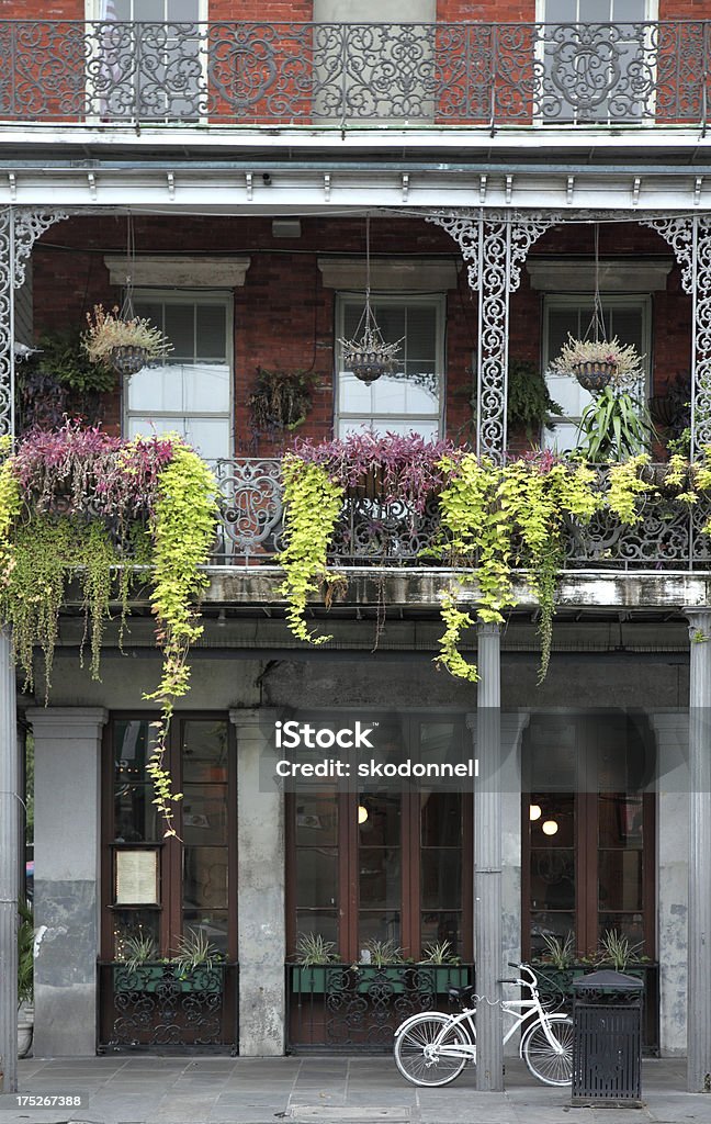 French Quarter in New Orleans This is a color photo of the French quarter district in New Orleans.click on the links below to view lightboxes. New Orleans Stock Photo