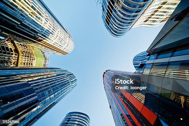 Foto de Arranhacéus Do Centro Da Cidade De Beijing Vista Da Abaixo e mais fotos de stock de Alto - Descrição Geral