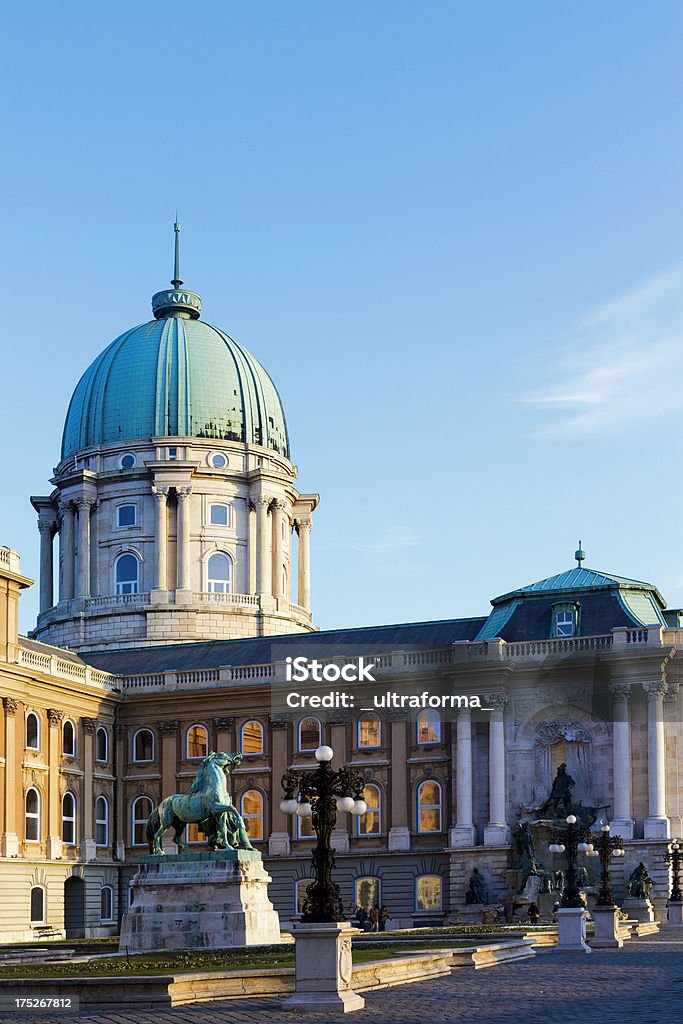 Hungarian National Gallery, Budapest View of the Hungarian National Gallery building in the Buda Castle in Budapest. Royal Palace Of Buda Stock Photo