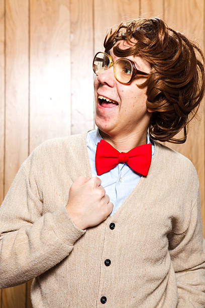 istock Nerdy College Freshman With Ugly Red Bow Tie 175267920