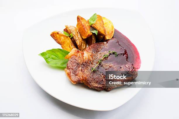 Juicy Steak Stock Photo - Download Image Now - Plate, Steak, White Color