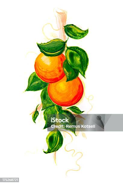 Orange Gemälde Stock Vektor Art und mehr Bilder von Abnehmen - Abnehmen, Aquarell, Blatt - Pflanzenbestandteile