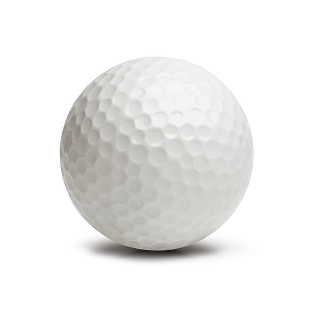 balle de golf - dimple golf ball golf ball photos et images de collection