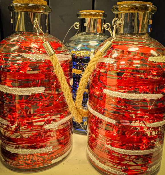 istock Tinsel infused glass jars Christmas decoration 1752706140