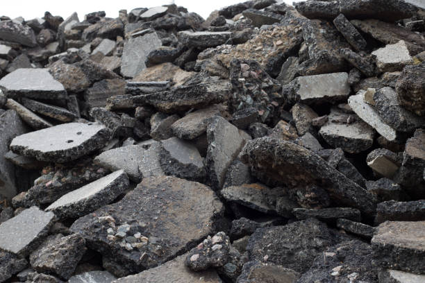 istock Cut asphalt in a pile at a construction site 1752717738