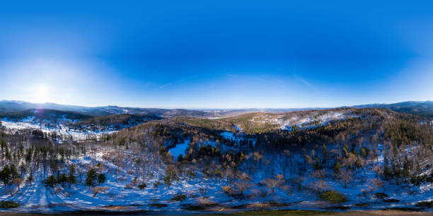 istock winter in the mountains (360-degree aerial panorama) 1752721613