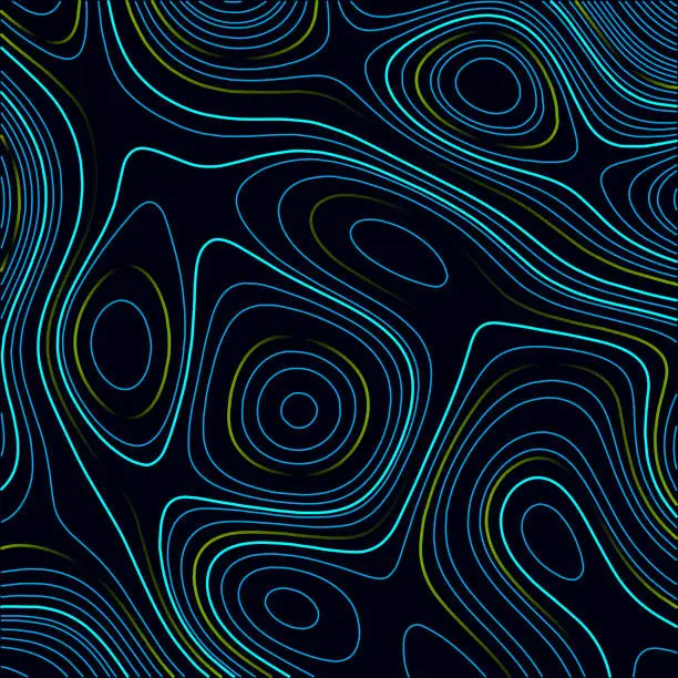 Vector illustration of Topographic map. Contour abstract background. Vector illustration.